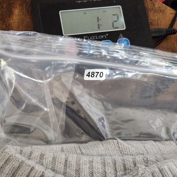 Kian D Mens Sweater Button Cable Knit Gray Size M Long Sleeve Cotton Blend EUC - Picture 11 of 11